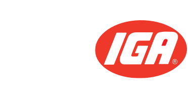 A theme footer logo of G&R IGA